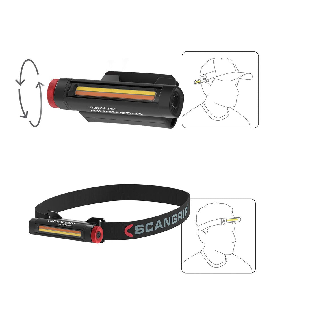 SCANGRIP Unimatch - Multifunctional led headlamp for any detailing job