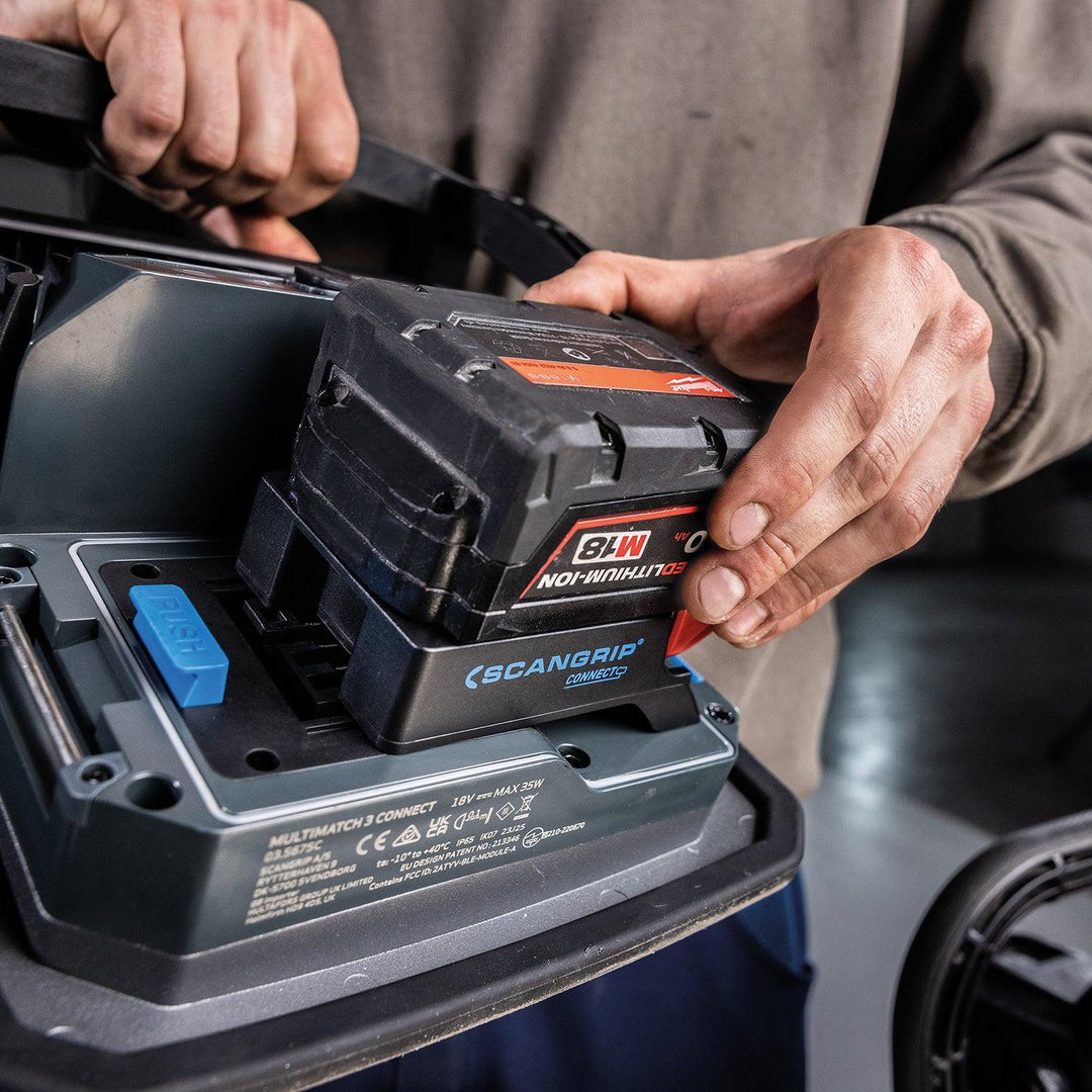 SCANGRIP MULTIMATCH 3 CONNECT – 3000 Lumen Cordless Work Light for Color Matching & Paint Correction