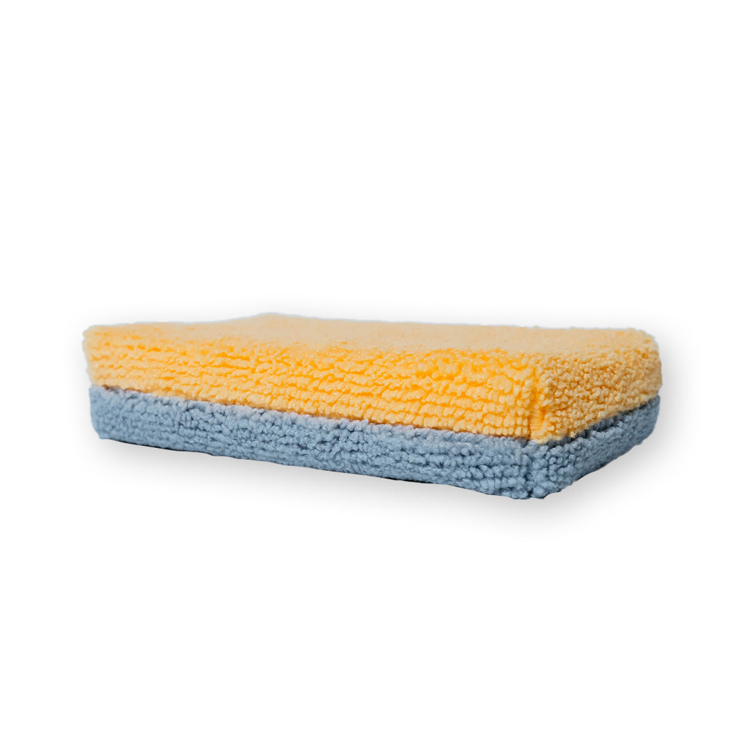 AUTOFIBER Thin Saver Applicator Terry Microfiber Coating Applicator Sponge w/ Plastic Barrier
