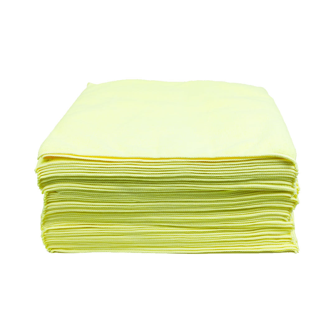 380GSM Premium Multipurpose Microfiber Cleaning Towel - 50 Pack