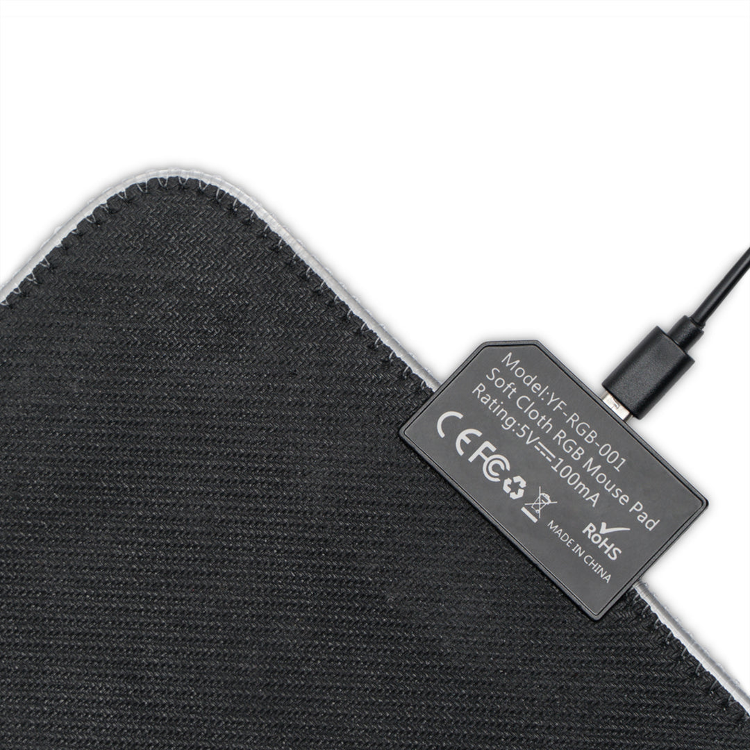 LED Gaming Mouse Pad — 'Smiles per Gallon' Muscle Car RGB Desk Mat