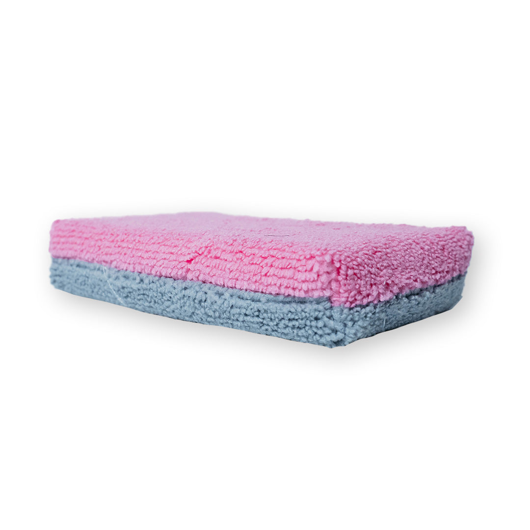 AUTOFIBER Thin Saver Applicator Terry Microfiber Coating Applicator Sponge w/ Plastic Barrier