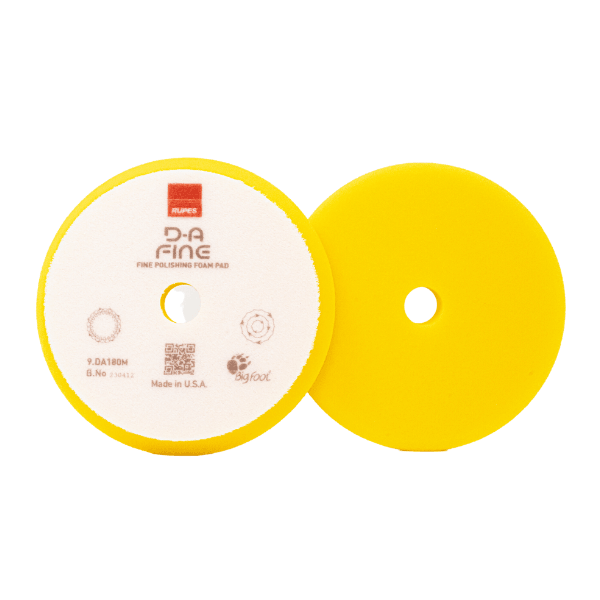 RUPES D-A Fine High Performance Foam Polishing Pad (Yellow)