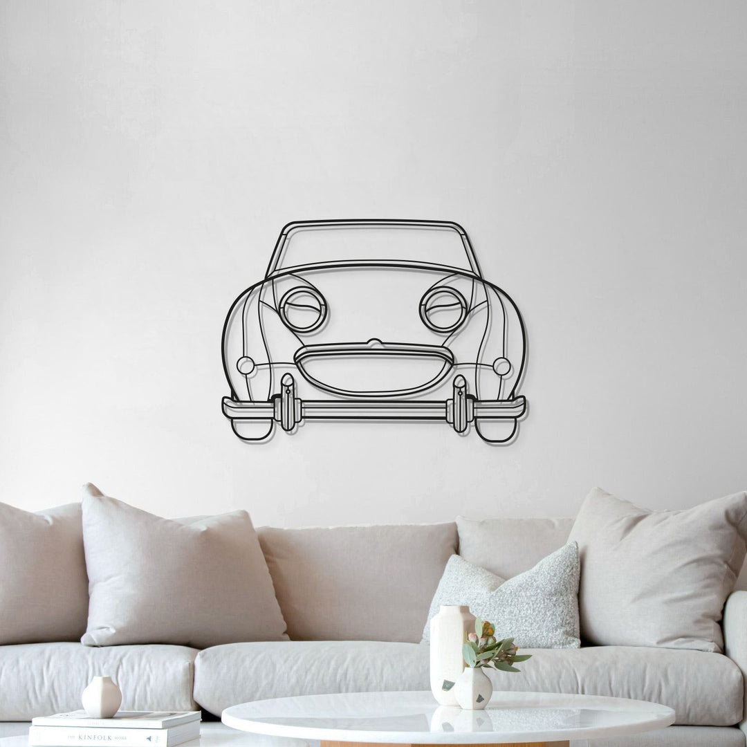 1961 Bugeye Sprite Front View Metal Car Wall Art - MT0061