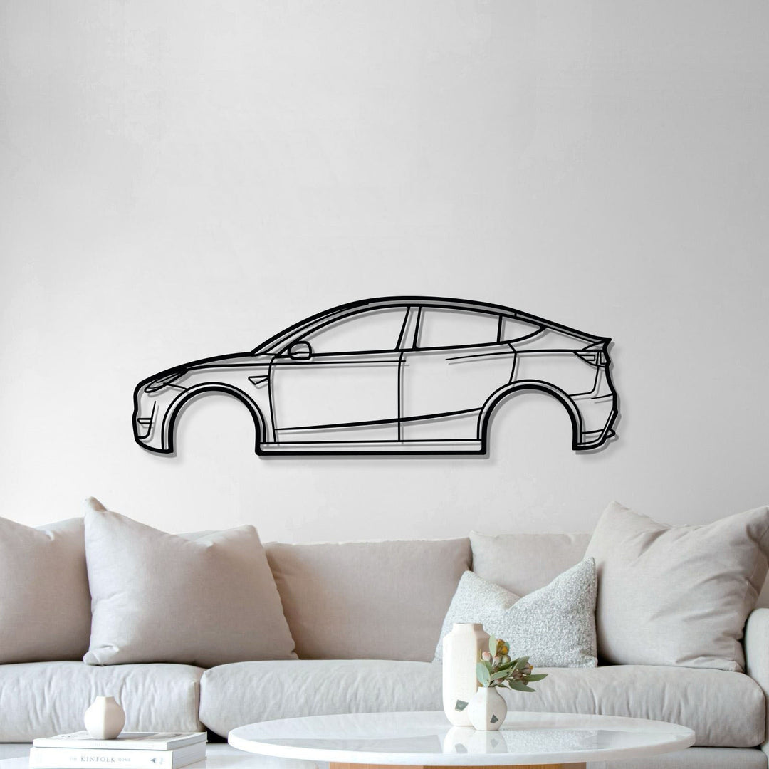 2022 Model Y Metal Car Wall Art - MT0798