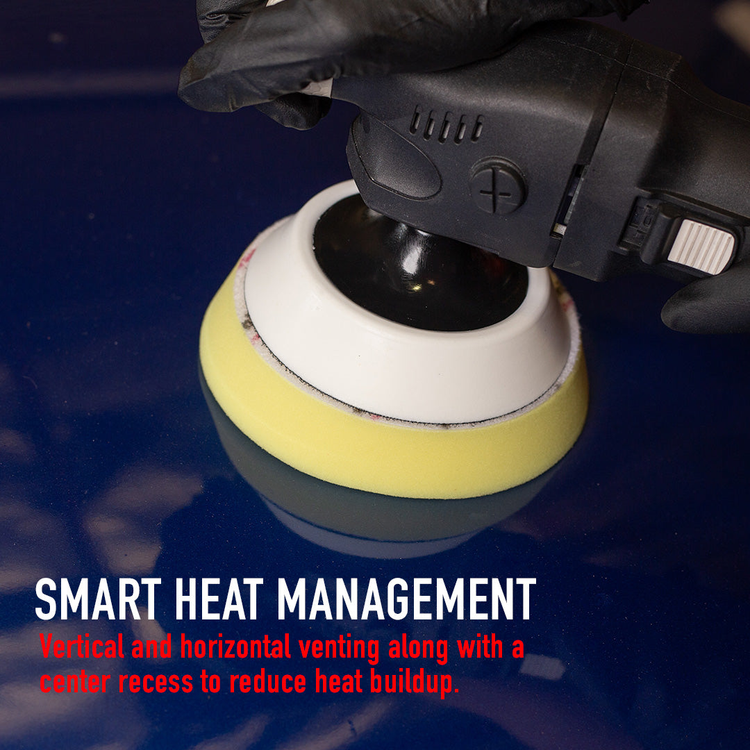 Firm Foam Rotary Polisher Backing Plates - 2in, 3in, 5in, 6in