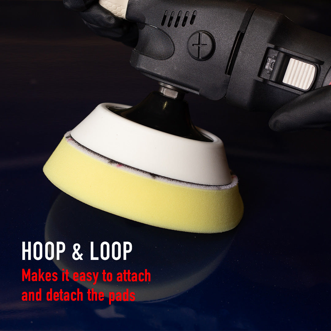 Firm Foam Rotary Polisher Backing Plates - 2in, 3in, 5in, 6in