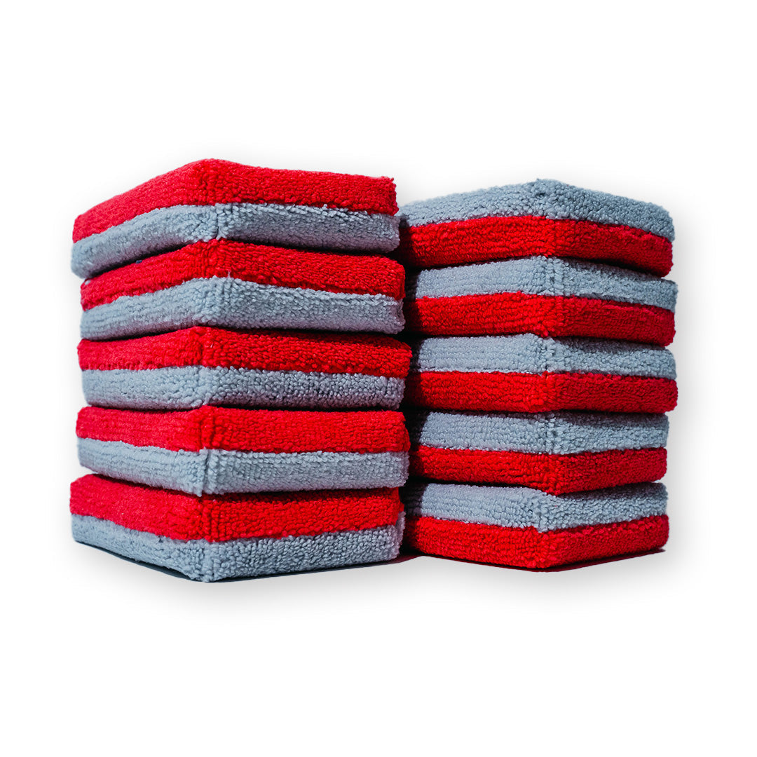 AUTOFIBER Thin Saver Applicator Terry Microfiber Coating Applicator Sponge w/ Plastic Barrier