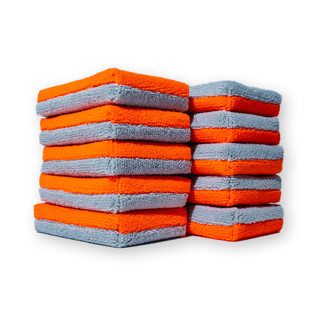 AUTOFIBER Thin Saver Applicator Terry Microfiber Coating Applicator Sponge w/ Plastic Barrier