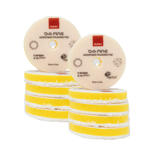 RUPES D-A Fine Polishing Microfiber Pad (Yellow)