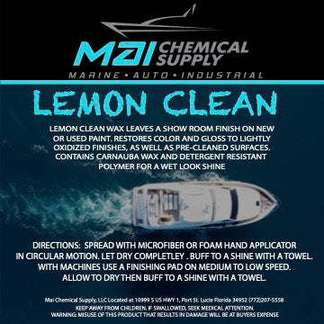 MAI Chemical Lemon Clean – Finishing Polish with Protection
