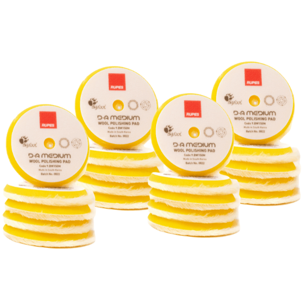 RUPES Yellow DA Medium Polishing Wool Pad
