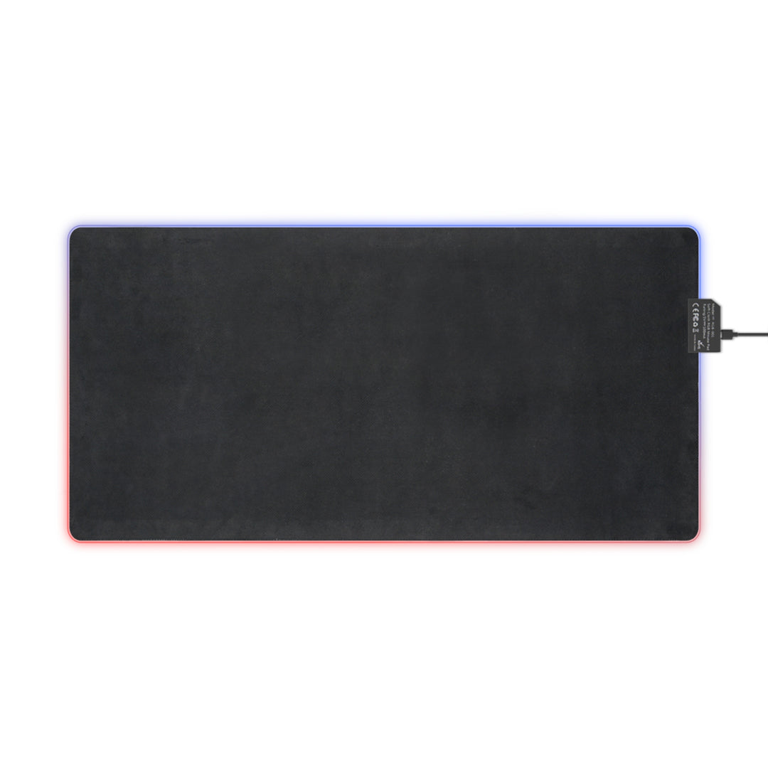 LED Gaming Mouse Pad — 'Smiles per Gallon' Muscle Car RGB Desk Mat