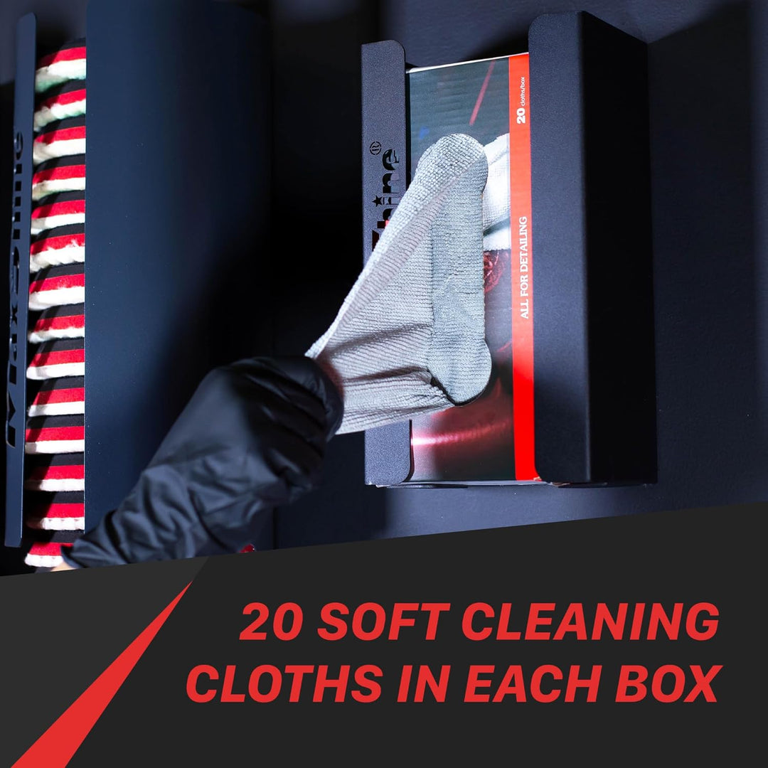 Detailing Microfiber Cloths | 180GSM Edgeless Reusable Microfiber Towels with Box