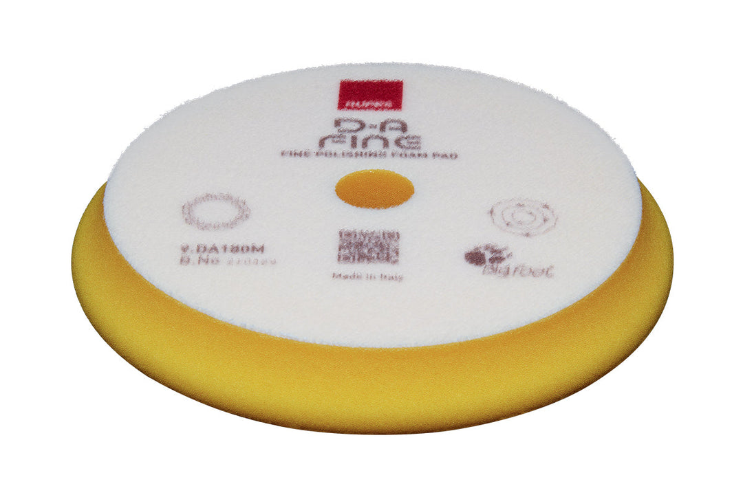 Fine Yellow DA foam pad, contour edge design, 150mm(6in