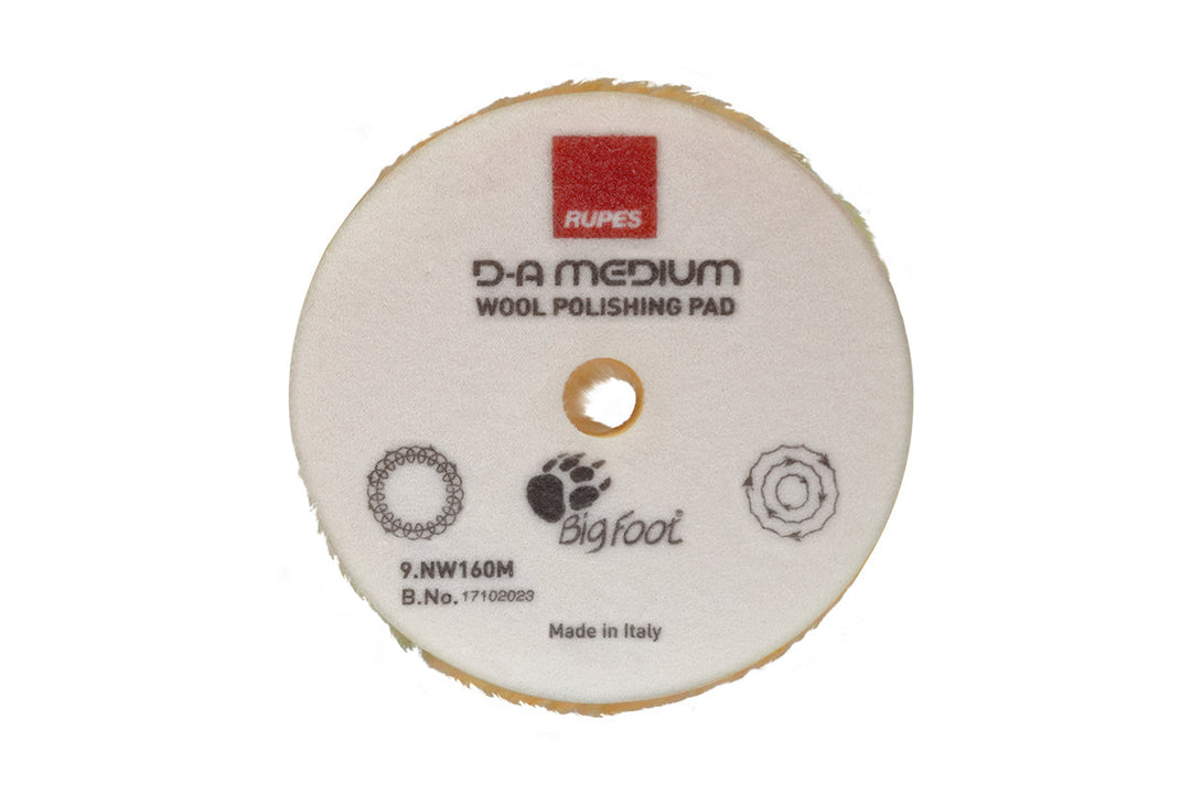 RUPES D-A Medium Wool Polishing PaD 9.NW130M - 5" Yellow