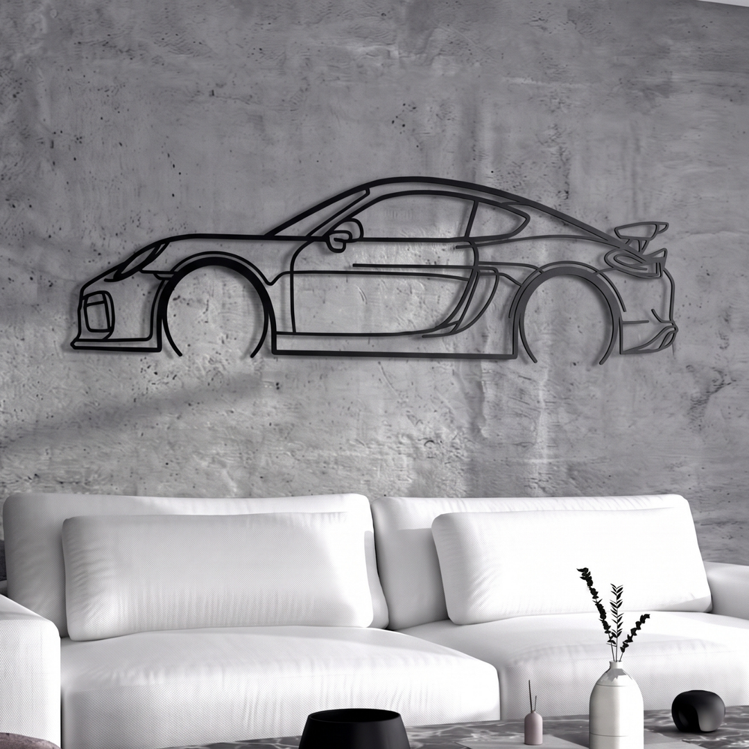 2016 Cayman GT4 981 Metal Car Wall Art - MT0897