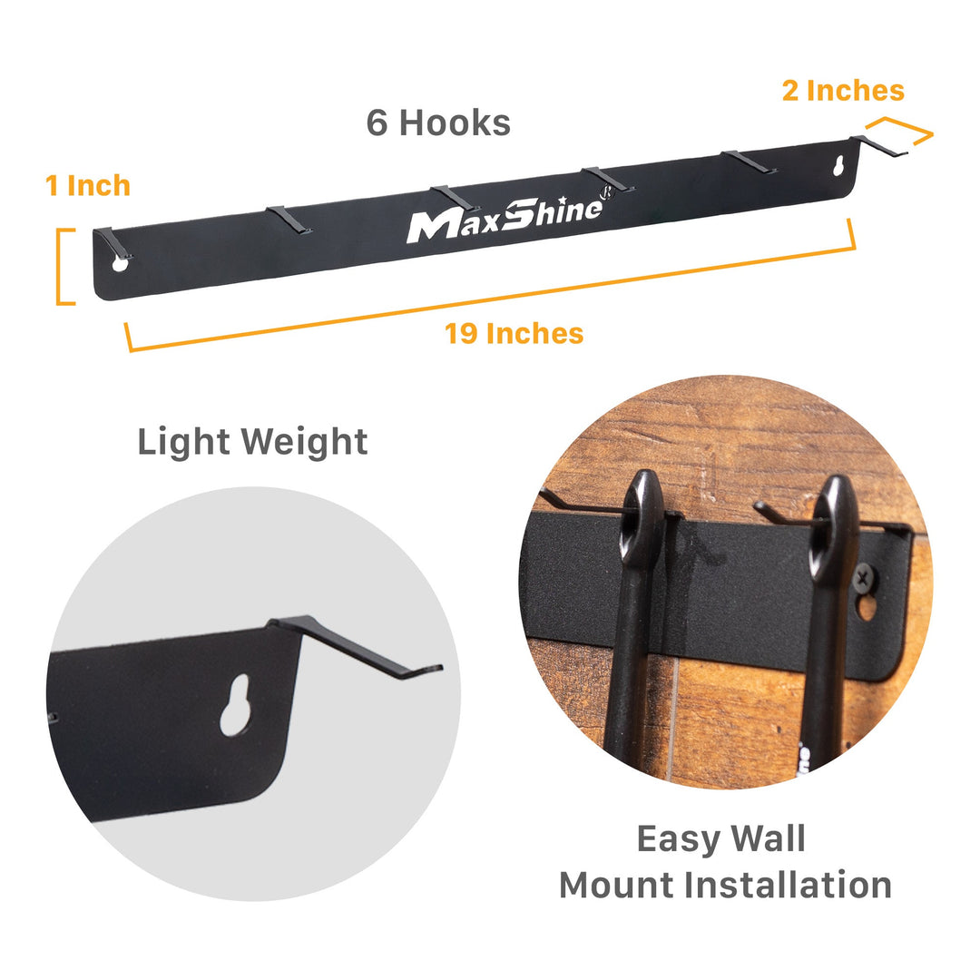 Wall Brush Holder | Detailing Brush Hanger - 6 Brushes