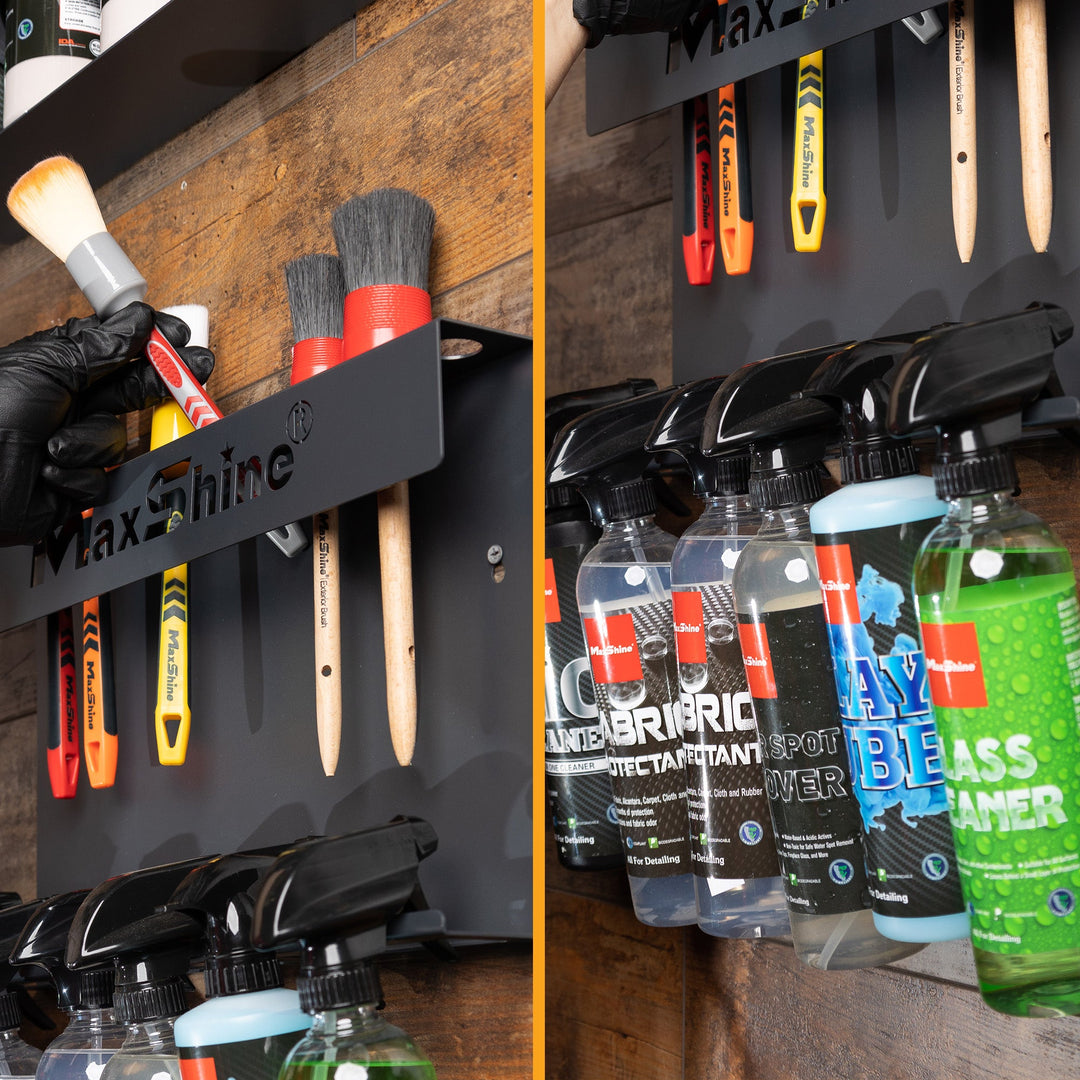 Wall Mount Tool Holder | Brush and Trigger Bottle Holder