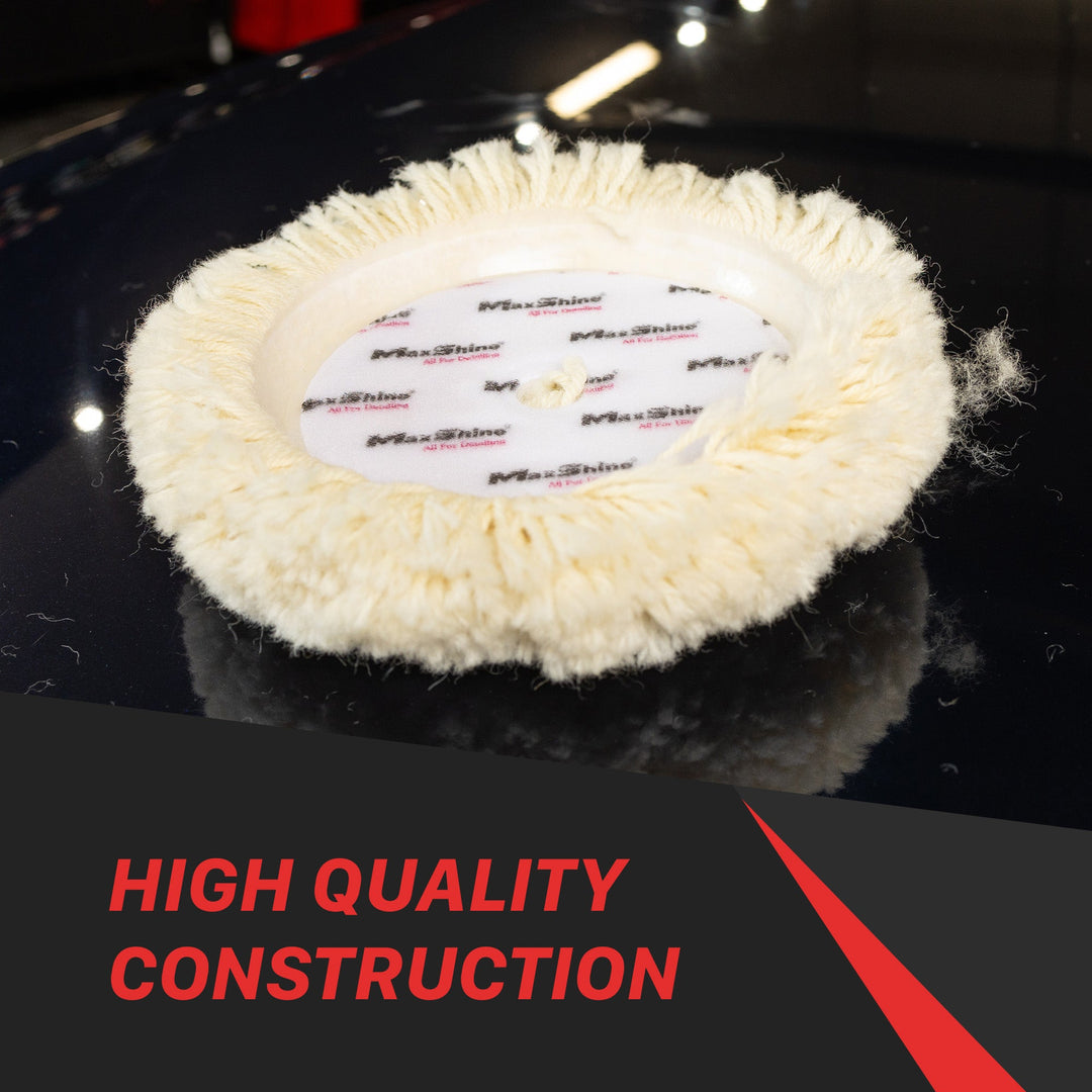Rotary Wool Buffing Pads - 9in