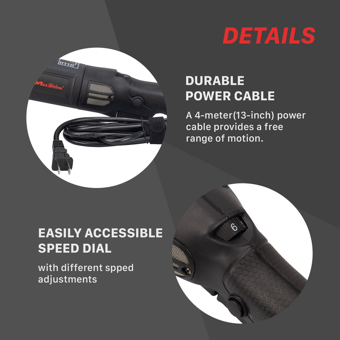 Dual Action Orbital Polisher | M15 Pro - 5in Plate, 15mm Throw, 1000W