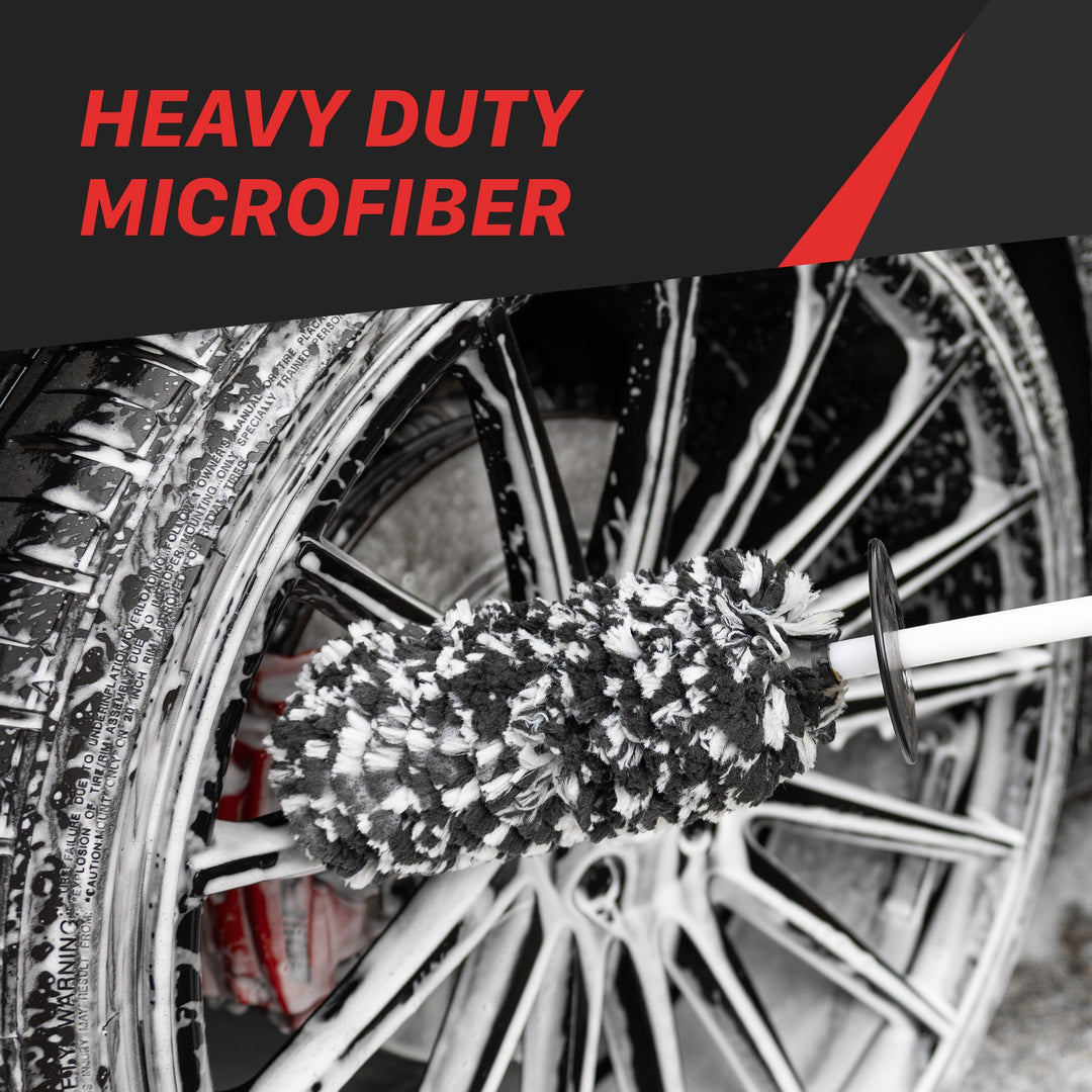Microfiber Wheel Brush - Angled Reach