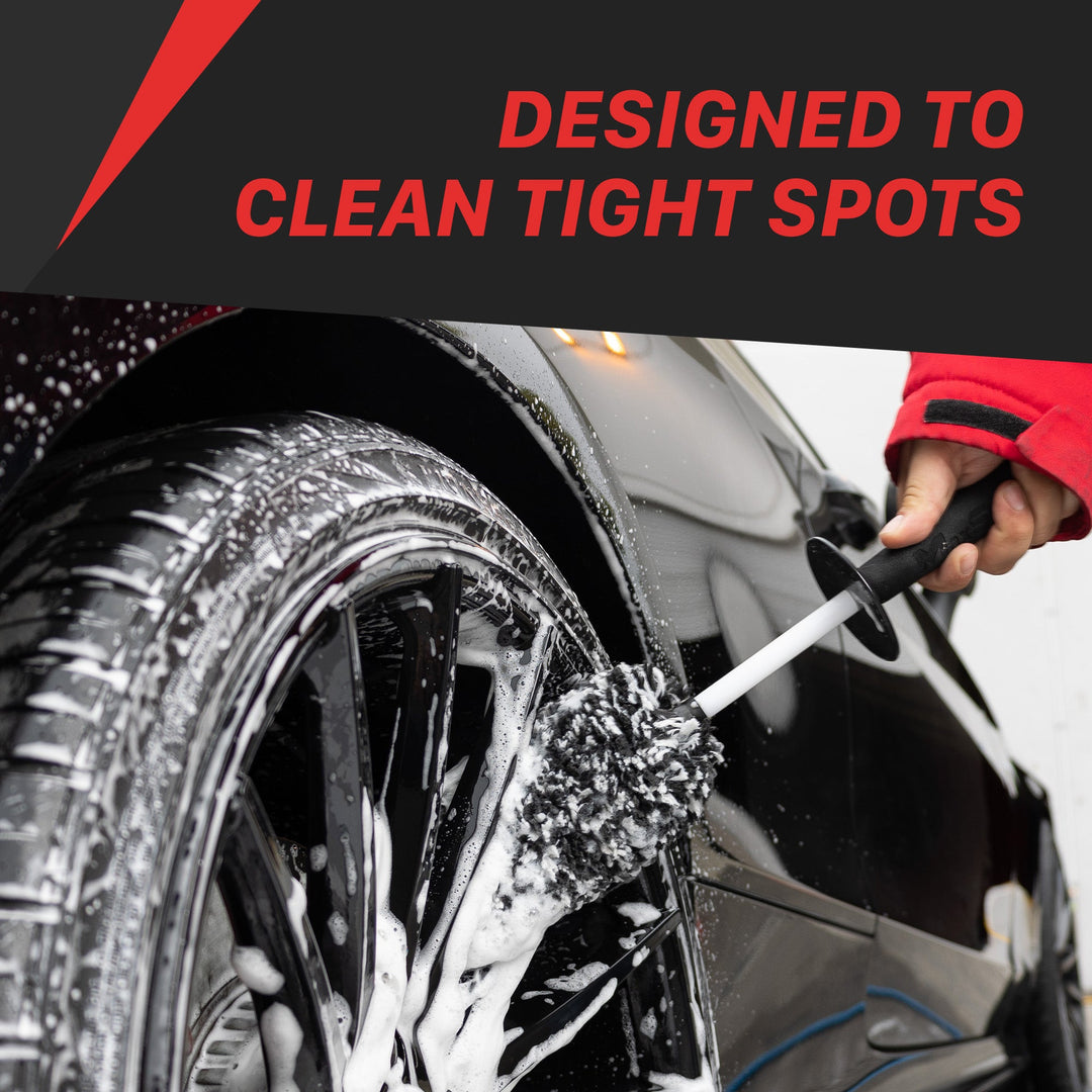 Microfiber Wheel Brush - Angled Reach