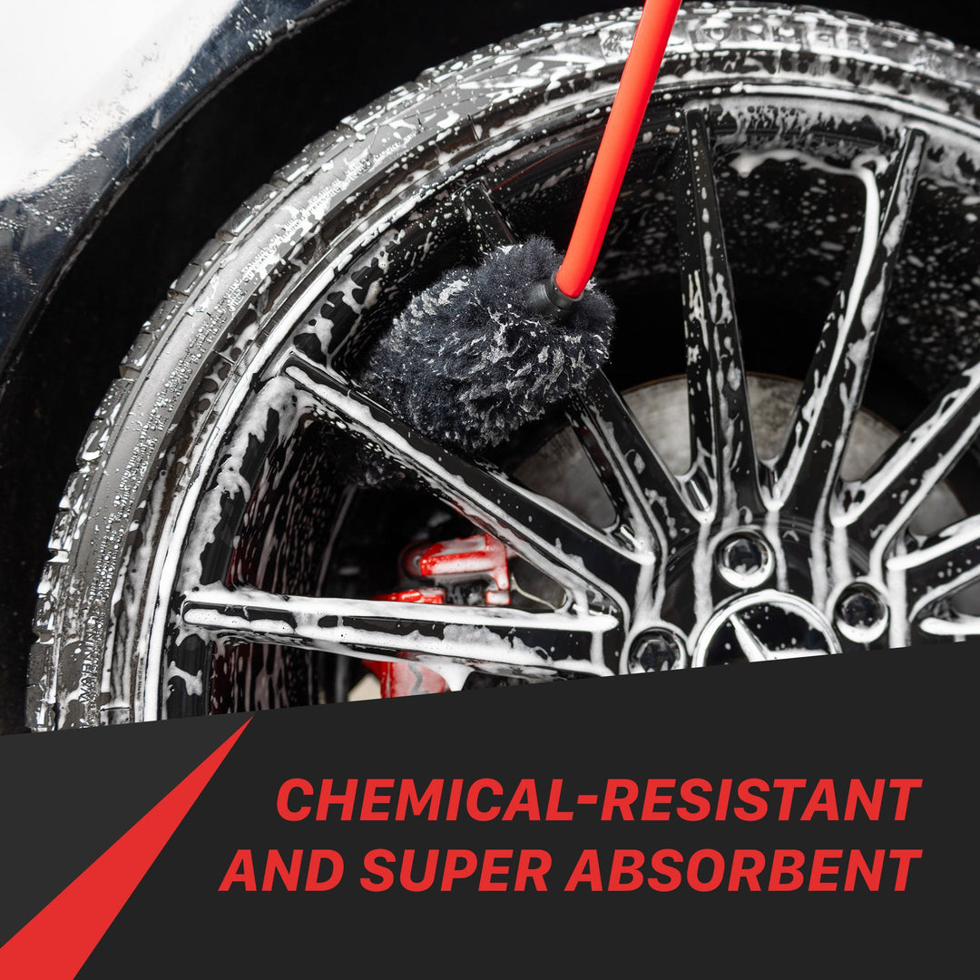 EZ Detail Brush | Ultimate Wool Wheel Brush – Angled Reach