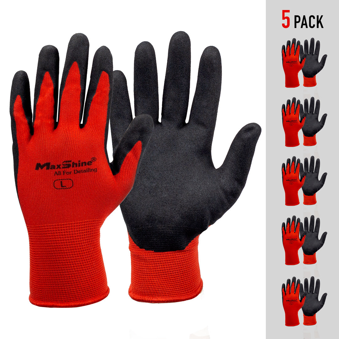 Breathable Work Gloves - 5 Pack