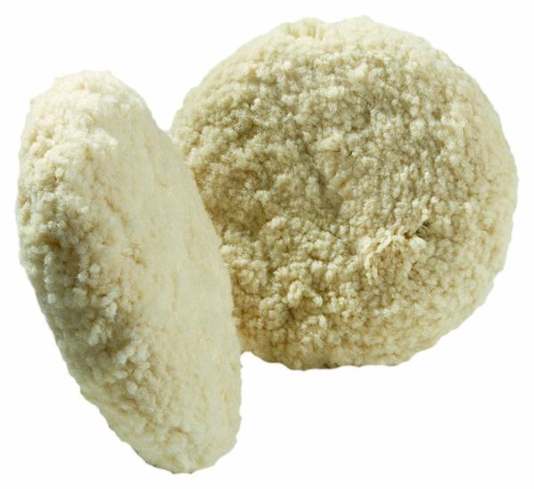 Buff and Shine White  Wool  Double Sided  Pad  8 inch