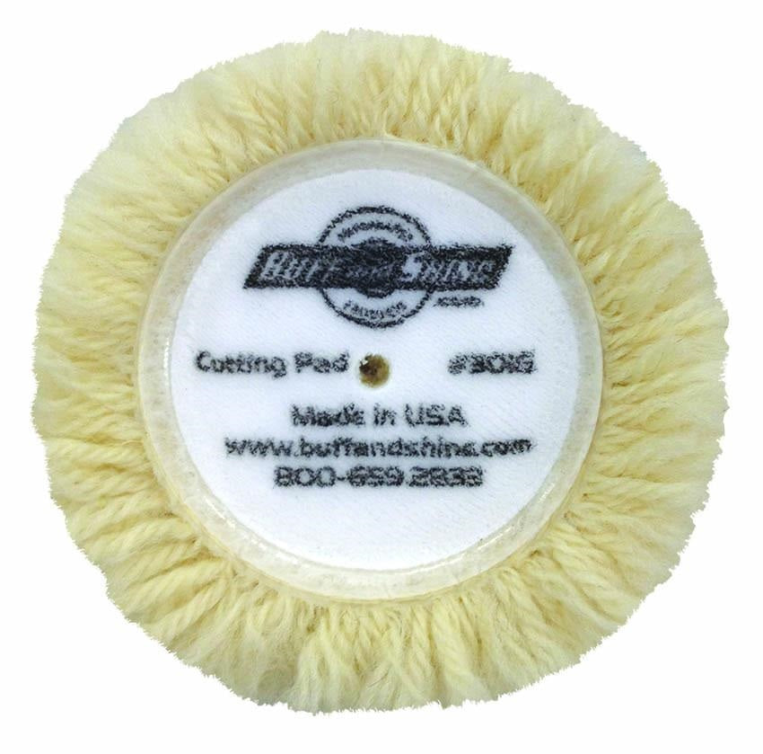 Buff and Shine White Wool Grip Pad  3 in 2PK