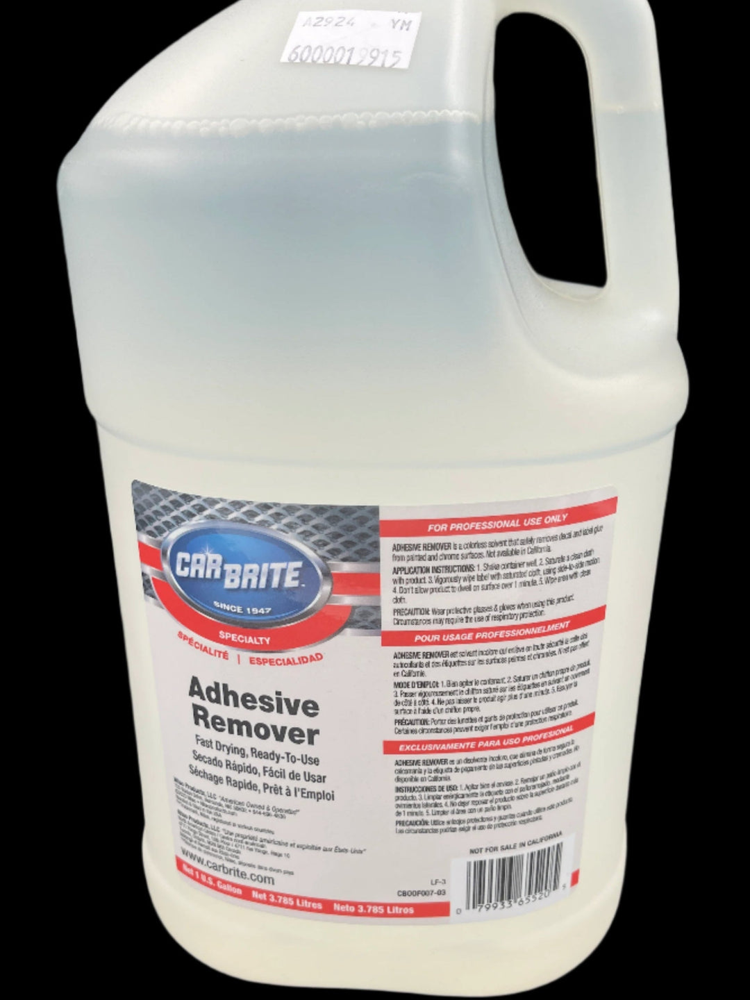 Car Brite Adhesive Remover 1 Gal