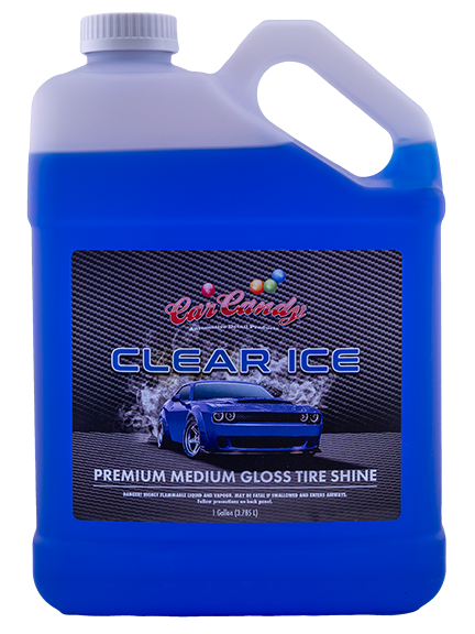 Blue-Dyed Clear Ice Tire Dressing