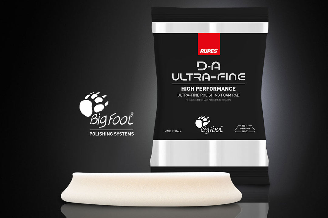 Ultrafine White DA foam pad, contour edge design, 100mm(4in)