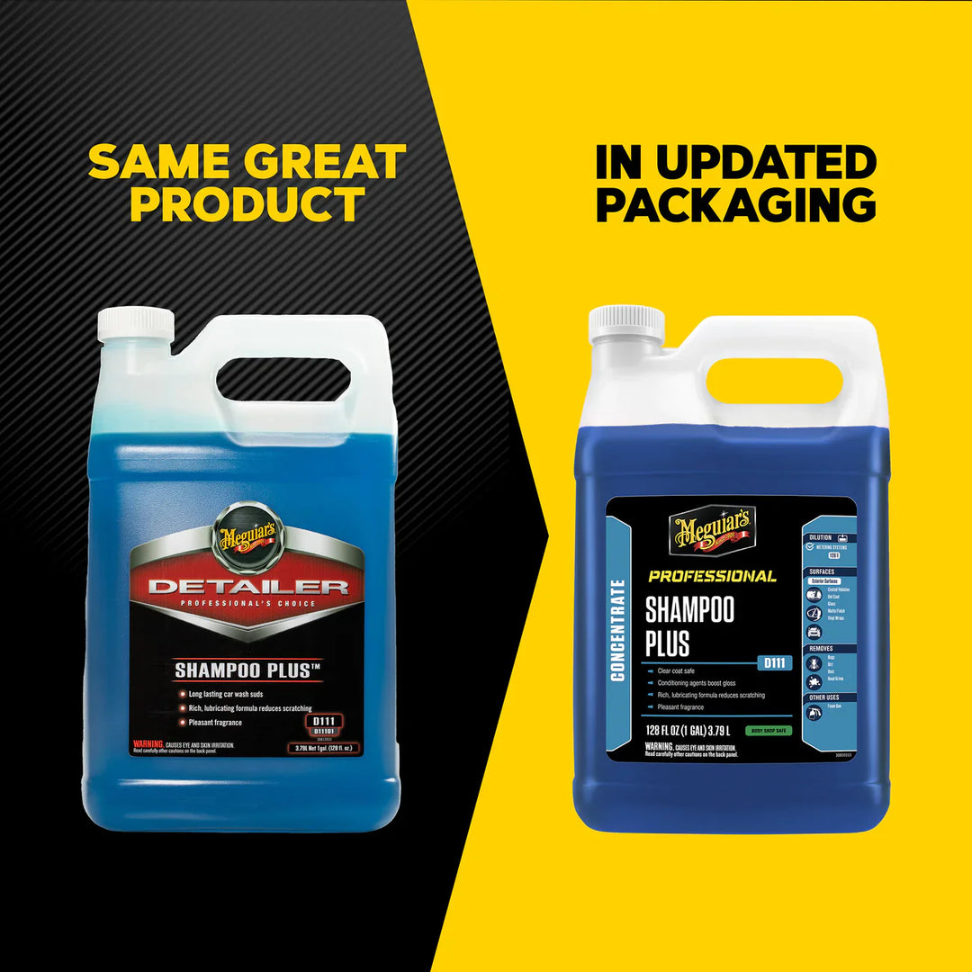Meguiar’s D111 Shampoo Plus – Professional-Grade Car Wash Soap for Luxurious, Safe Cleaning