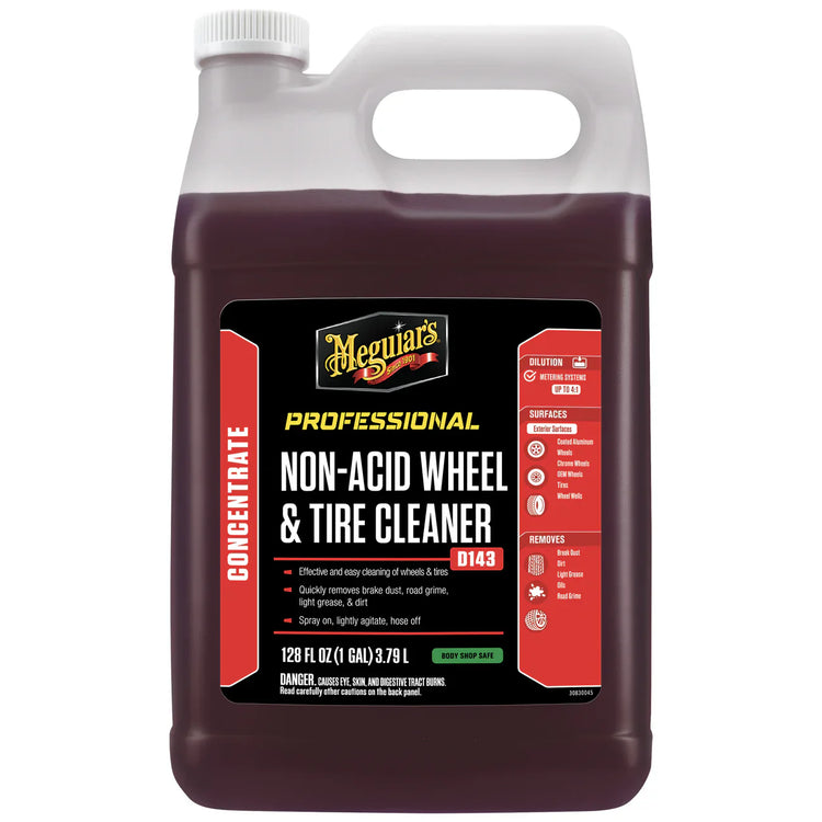 Meguiar's D143 Non-Acid Wheel & Tire Cleaner – Powerful, Safe, and Fast Acting