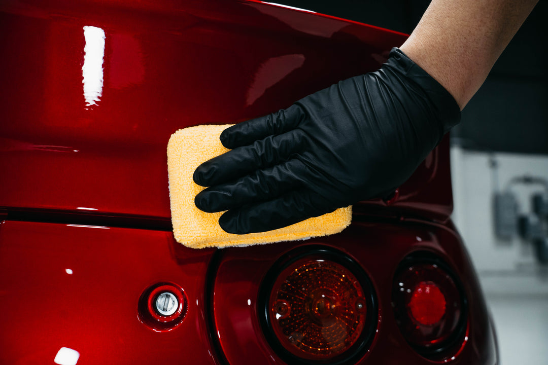 AUTOFIBER Thin Saver Applicator Terry Microfiber Coating Applicator Sponge w/ Plastic Barrier