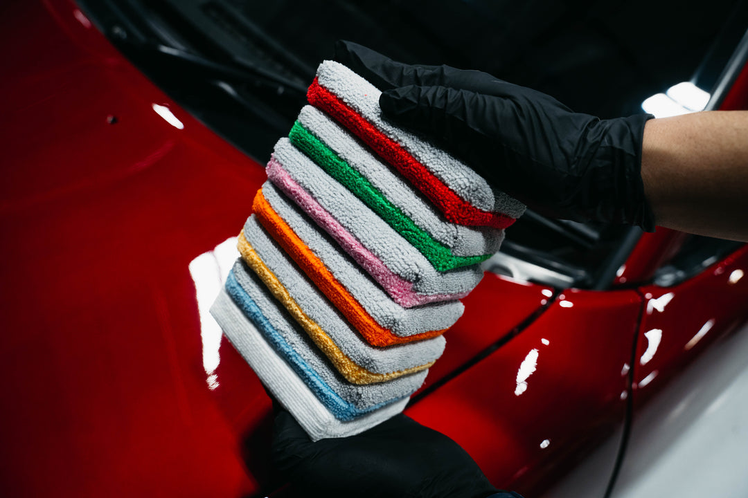 AUTOFIBER Thin Saver Applicator Terry Microfiber Coating Applicator Sponge w/ Plastic Barrier