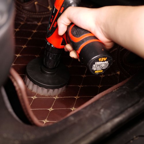 Soft Leather & Fabric Drill Brush Set