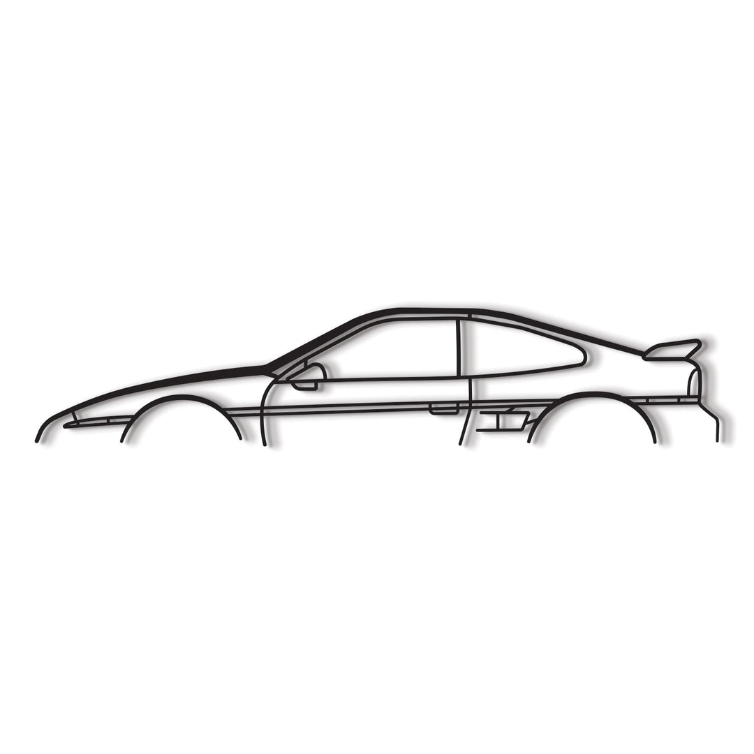 1987 Fiero Classic Metal Car Wall Art - MT0214