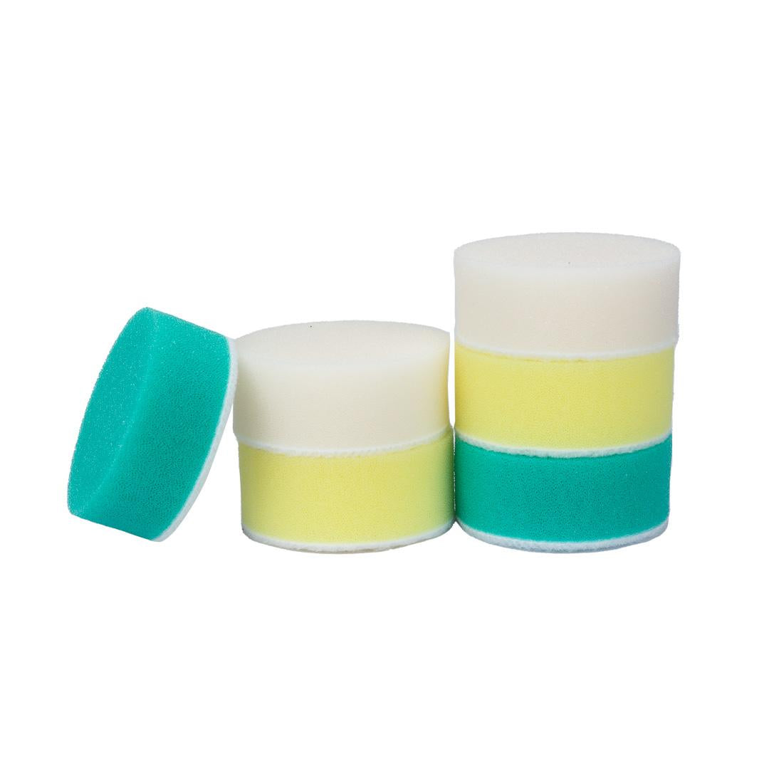 Foam Car Polishing Pads Kit - 1in, 2in, 3in (6 Pack)