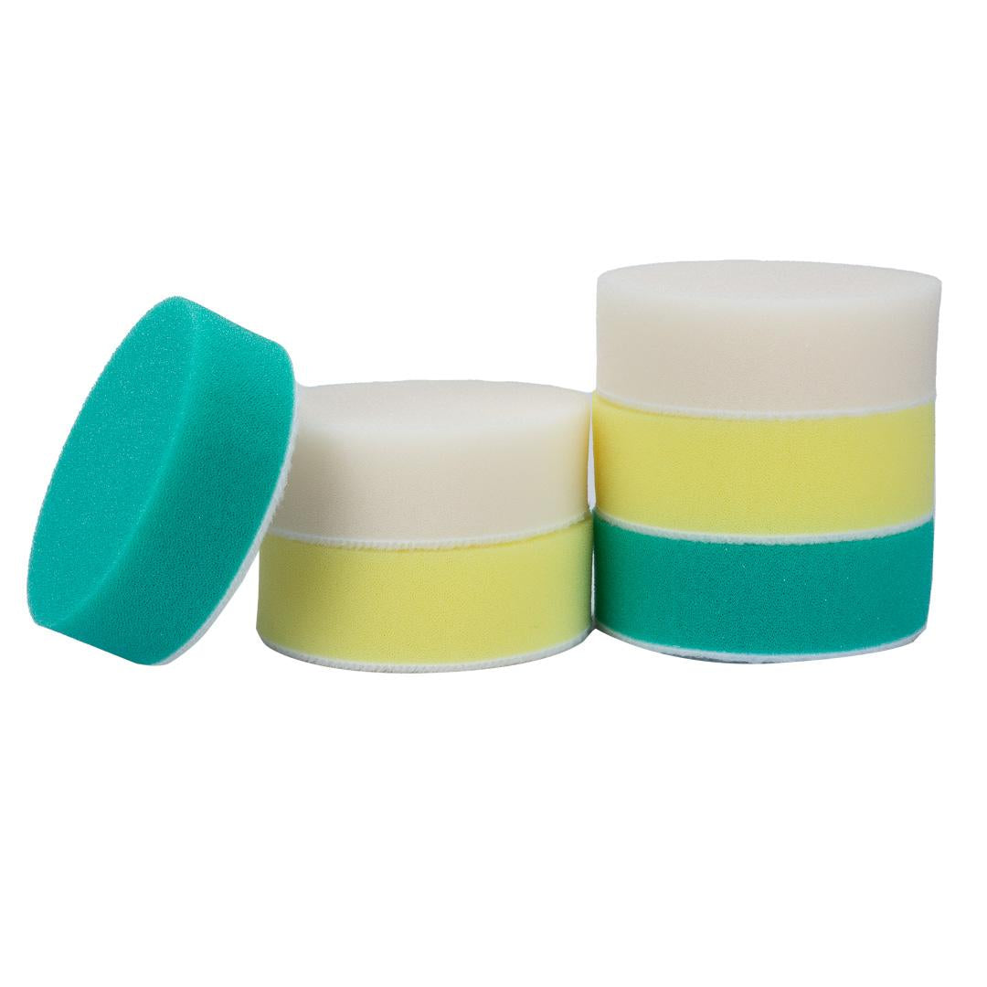 Foam Car Polishing Pads Kit - 1in, 2in, 3in (6 Pack)