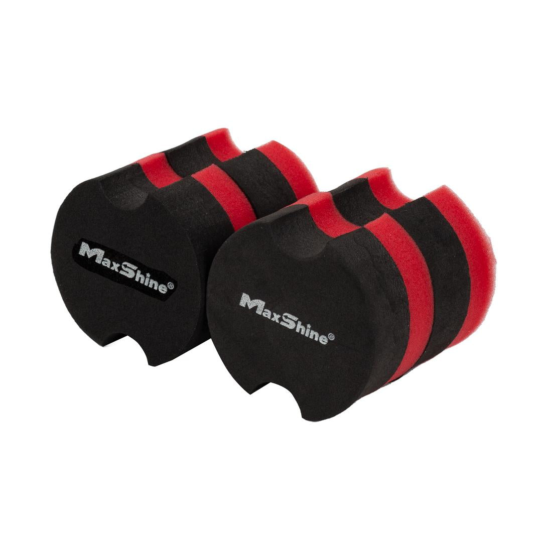 Rubber Backed Car Wax Foam Applicator Pad - 4 Pack