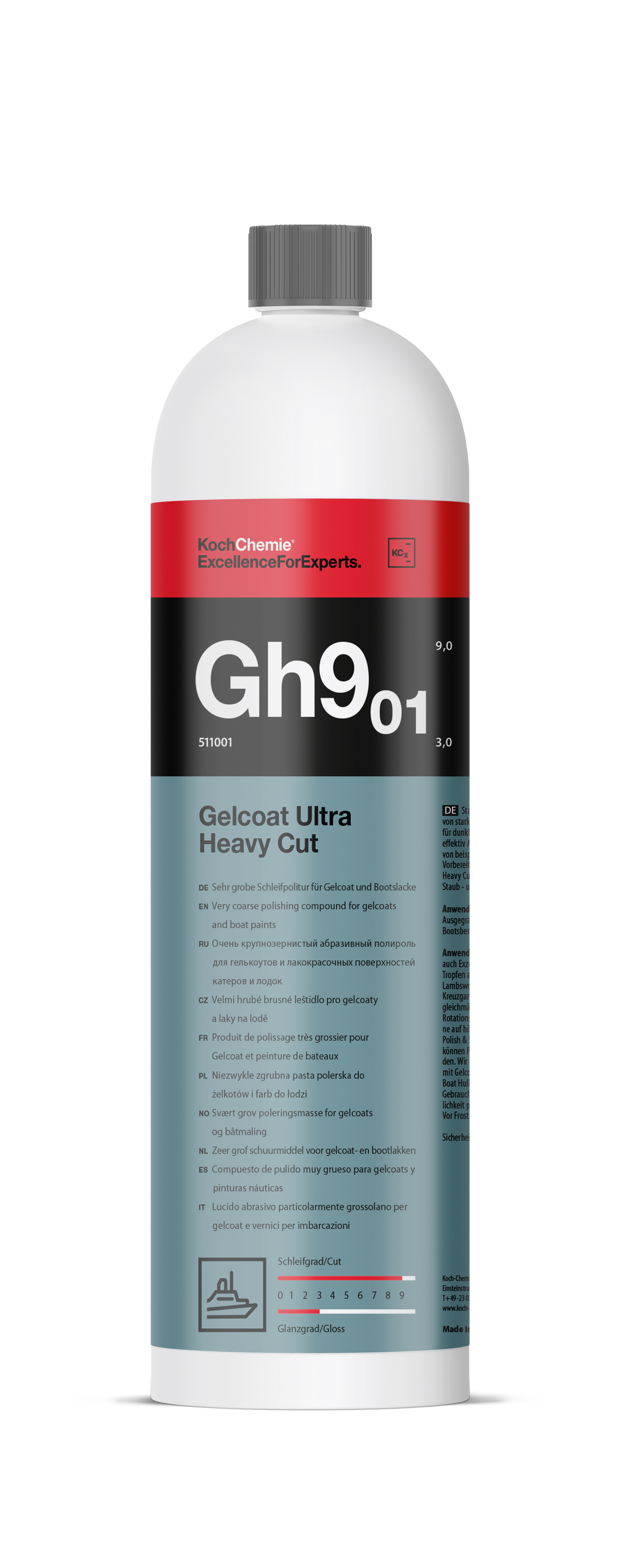 Koch Chemie Marine Gelcoat Ultra Heavy Cut Gh9.01 1L