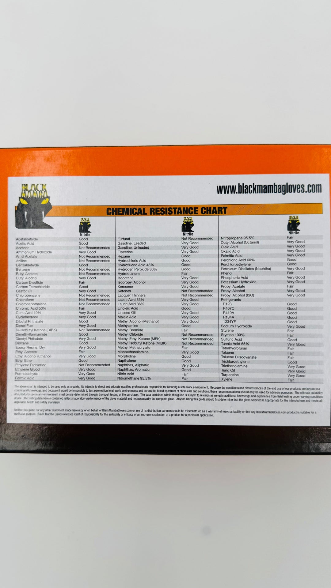Orange Torque 8 MIL Nitrile X-Large Box