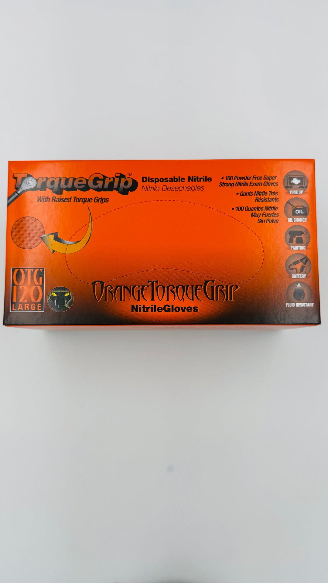 Orange Torque 8 MIL Nitrile Large Box