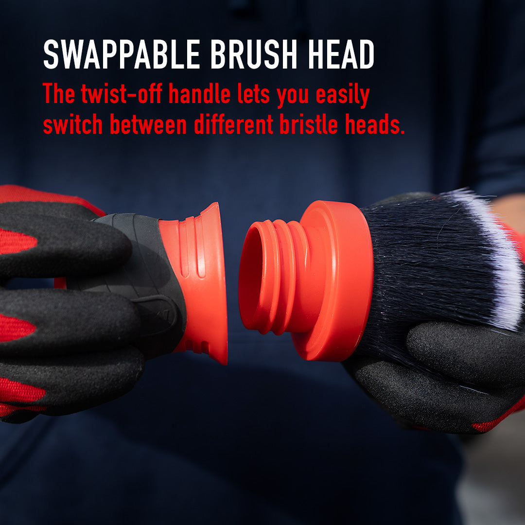 Curved Grip Extra Large Brush - Ultra Soft & Mixed Bristle