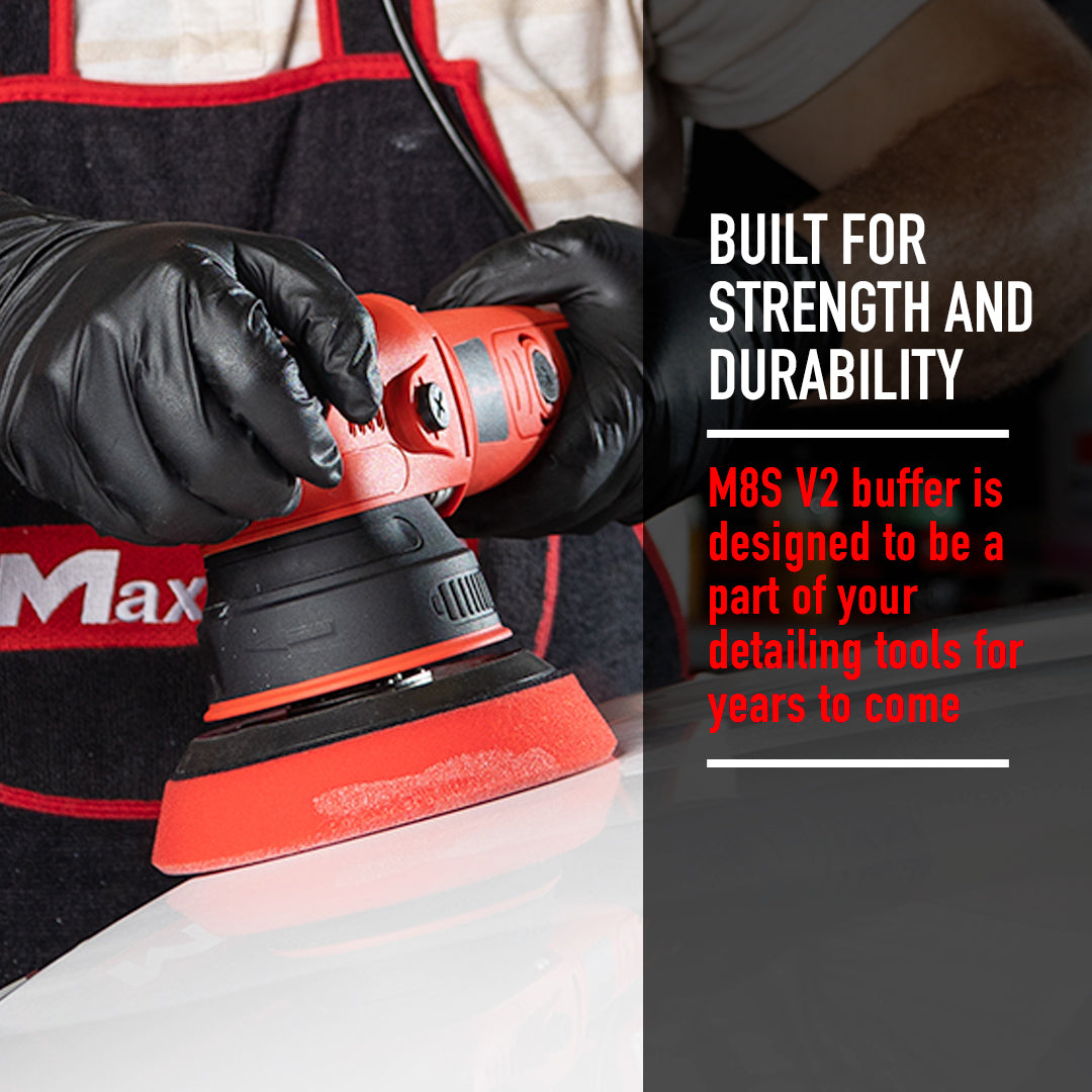 Dual Action Polisher For Car Detailing | M8S V2 - 5in Plate, 8mm Throw, 1000W