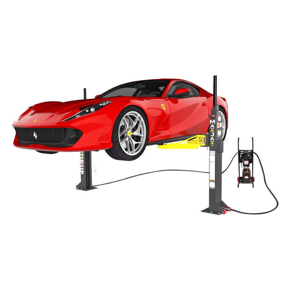 MaxJax M7K Portable Two-Post Car Lift – 7,000 lb Capacity for Low-Ceiling Garages