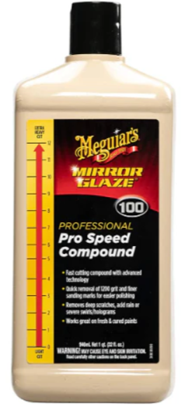 MEGUIAR'S M100 Pro Speed Compound – High-Performance Cutting Compound for Professional Paint Correction